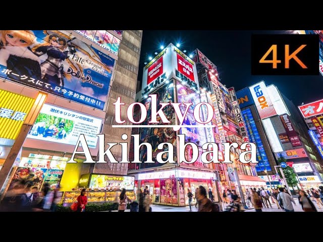 Tokyo Walking Akihabara at night 2020 4K【Japan Travel Guide】