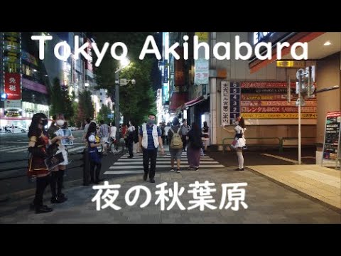 【東京】夜の秋葉原を散策   Walk in Tokyo Akihabara at night【4K】