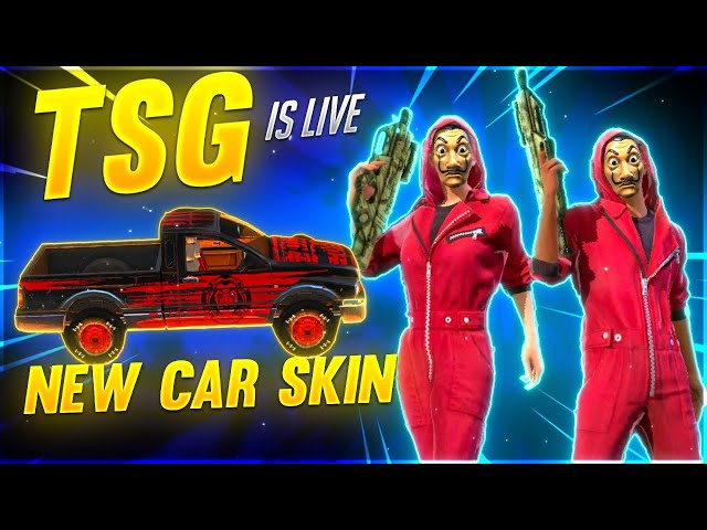Free Fire – Rank Rush With TSG Bomb Squad – New Car Skin || FF live
