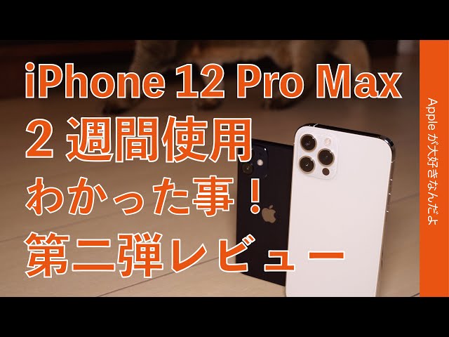 バッテリー凄いもつ！満足度マックスなiPhone 12 Pro Max レビュー第二弾・2週間使用でやっぱりカメラがいいよなあ！ポケットでのサイズ感やフル充電計測