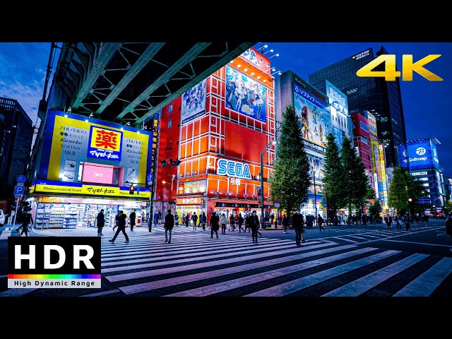 【4K HDR】Night Walk in Tokyo Electric Anime Town – Akihabara – Japan Walking Tours 2020