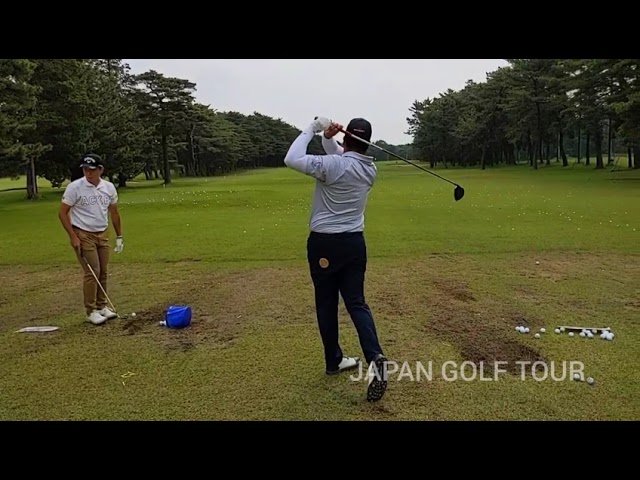 【男子ゴルフ】広報カメラによる練習場密着〜ゴルフパートナー PRO-AM トーナメント〜第1ラウンド