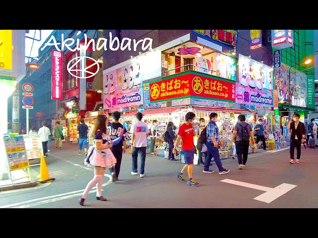【東京散歩】秋葉原の日曜日 メイド通り 中央通り 4K Tokyo Akihabara Maid street