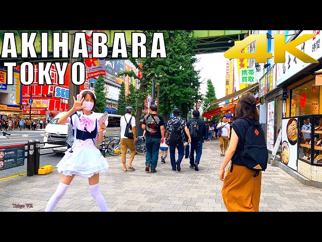 [4K]秋葉原をお散歩 [Akihabara walk in Tokyo] アニメタウン メイドさんがいっぱい 2021.8 Tokyo Walk anime and games Akihabara.