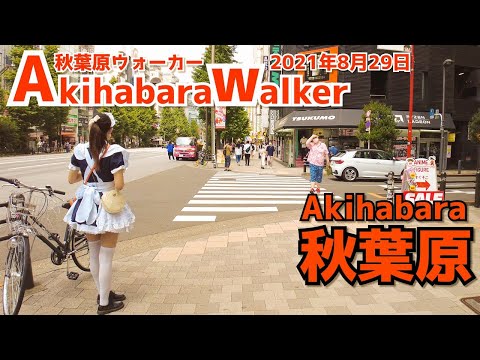 [秋葉原散歩4K] Walk in Akihabara | 8月最後の日曜日昼の秋葉原を散策（2021年8月29日）