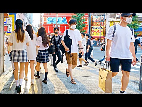 【Akihabara Walk in Tokyo】Holiday Anime City【4K】