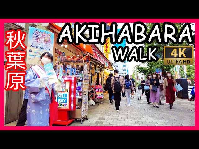 【4K/60FPS】walk in Akihabara/ 秋葉原 メイド通り、アイドル通り 散策、ミスアキバ（Oct. 2021）