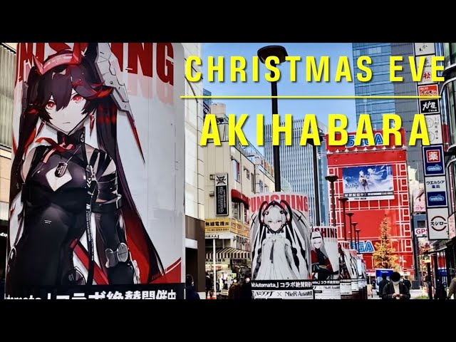 Tokyo Christmas Eve Walk in Akihabara / クリスマスイブの東京・秋葉原