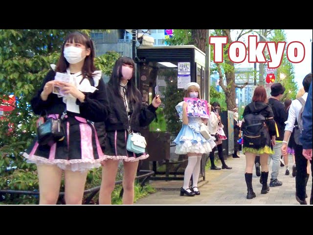 4k[Tokyo Walk-Akihabara]🚶秋葉原散歩-漫画,アニメメイドカフェで活気ある街.(April.4月)2022